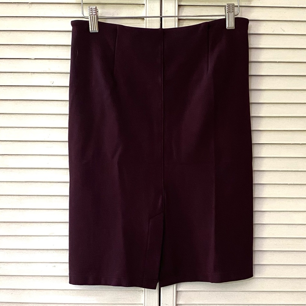 Stitch Fix Liverpool Skirt Women’s 4P Reddish Brown Straight Pencil Solid Office - Picture 2 of 10